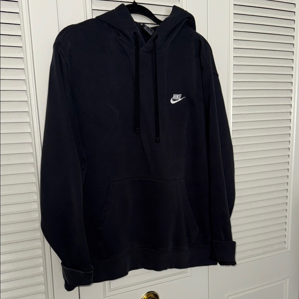 Nike Men's Dark Hoodie with Logo